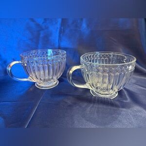 Elegant Clear Glass Teacup Set